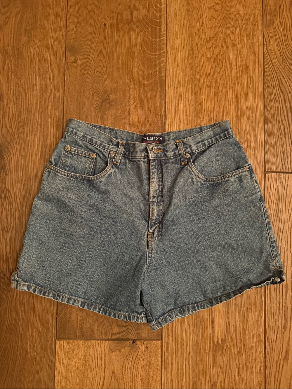 Halston Heritage Light Blue Denim Jean Shorts